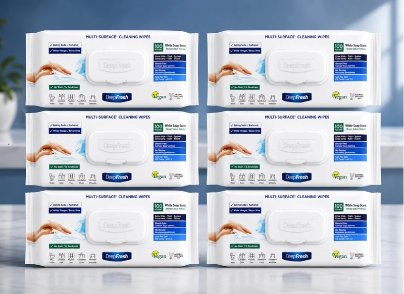 Pachet promo 6 x Servetele Umede Multisuprafete Deep Fresh 100buc